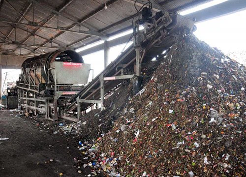 شاشة طبلة النفايات